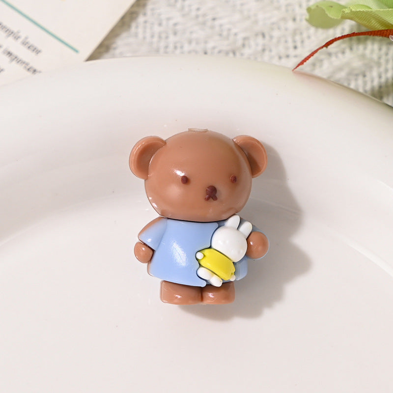 Wholesale 10pcs Cute colored cartoon 3D Focal Beads