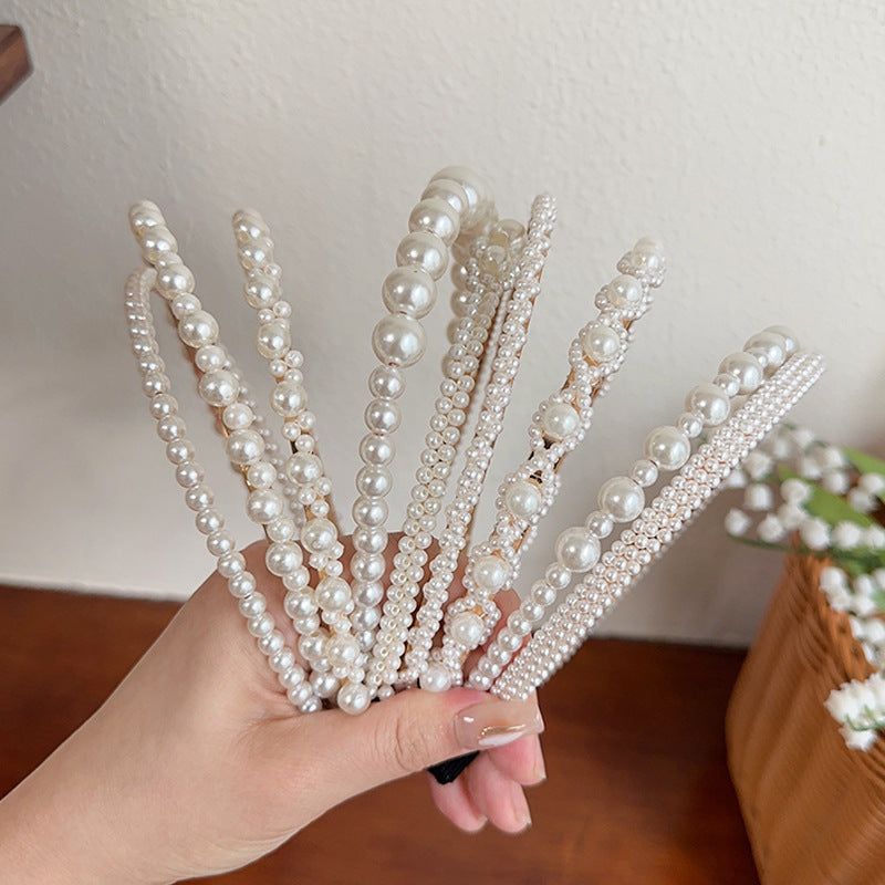 Wholesale Retro and high-end summer all-match pearl headband