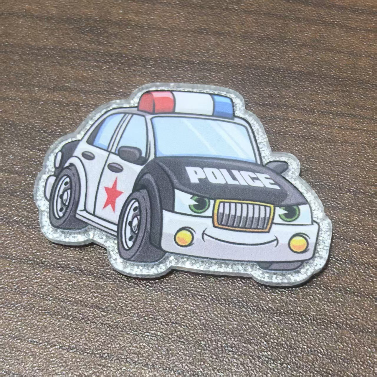 Wholesale 10pcs Glitter Acrylic Cartoon Car