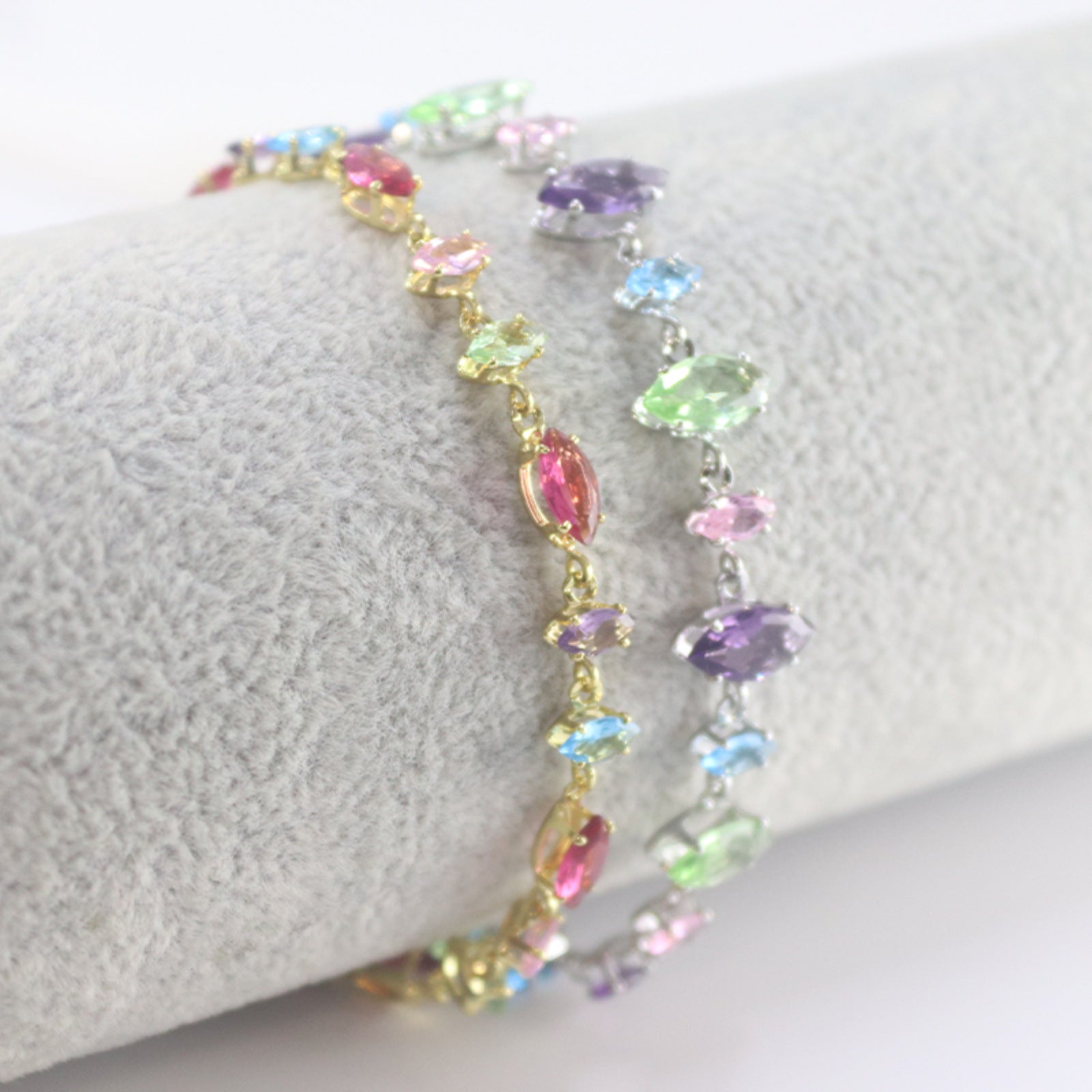 Wholesale Colored zircon full diamond bracelet
