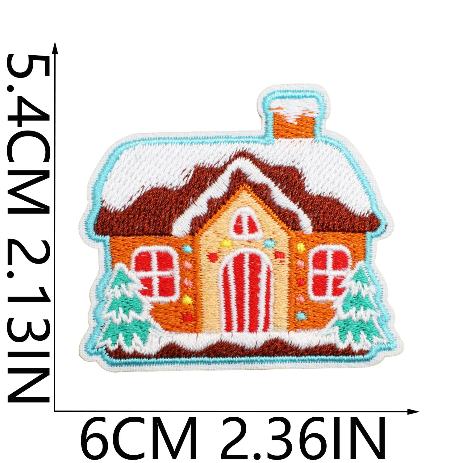 Wholesale Polyester Iron On Christmas Embroidered Patches Bells Stars Cartoon Design For Clothing DIY