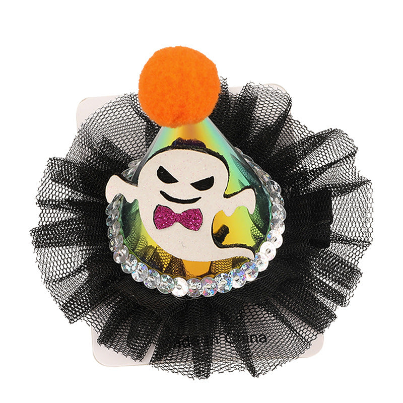 Wholesale Halloween Funny Pumpkin Ghost Bat Side Clip Top Clip