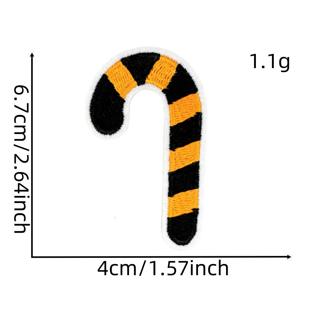 Wholesale Polyester Iron On Embroidered Patches  Pumpkin Ghost Black Series Home Decor Accent
