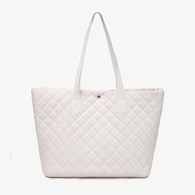 Wholesale PU Large Capacity Lingge One Shoulder Handbag