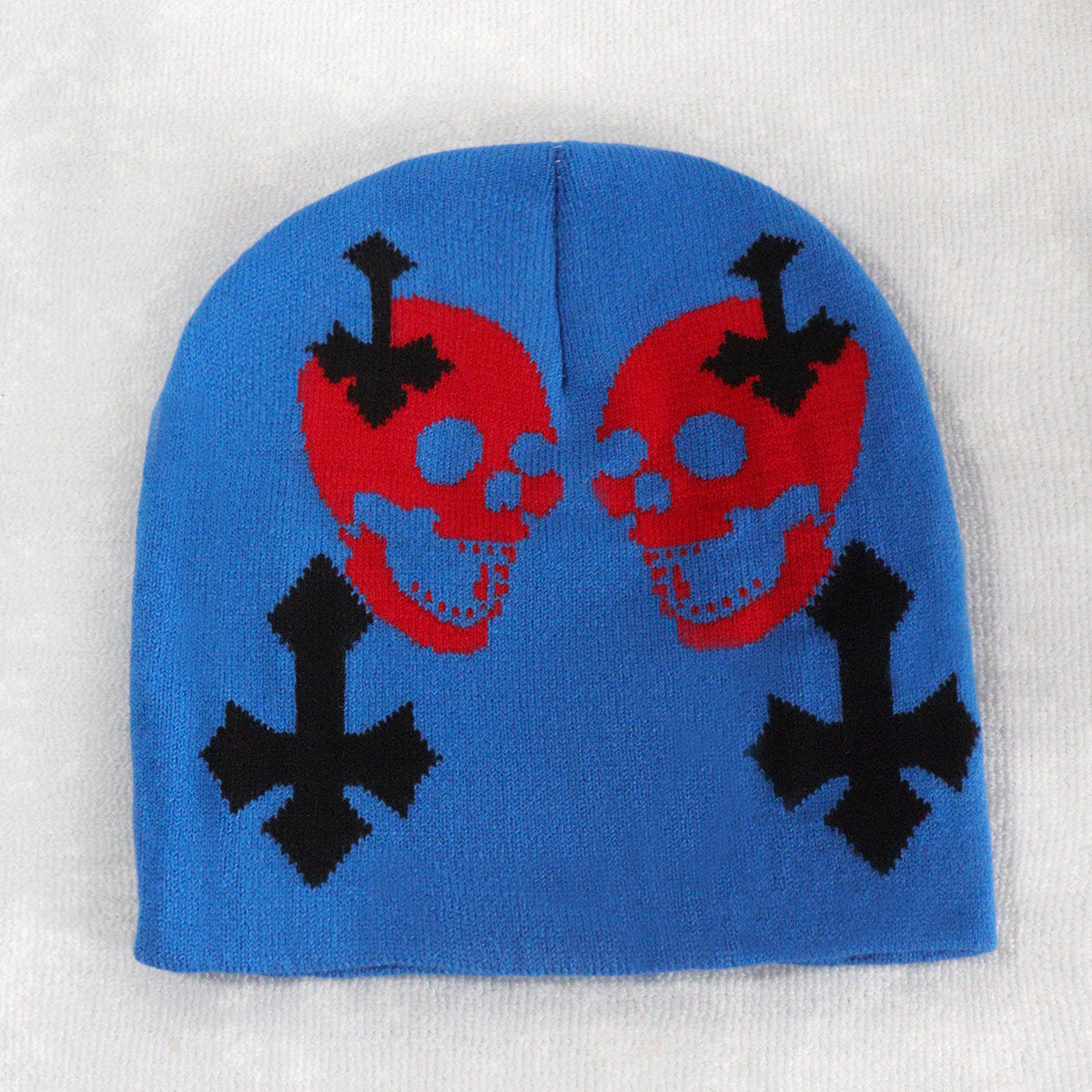 Wholesale Skull Street Style All-match Men's and Women's Autumn and Winter Jacquard Beanie