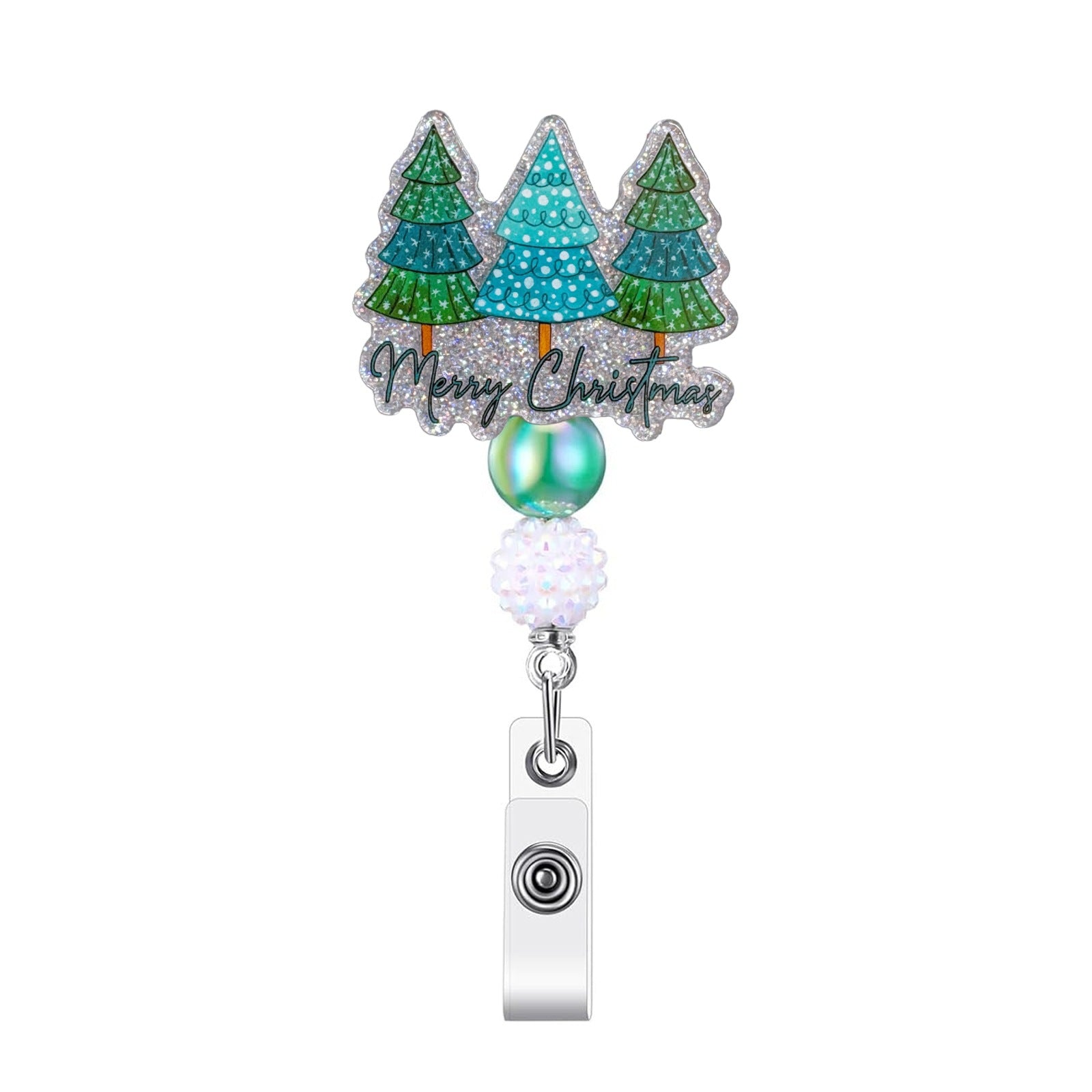Wholesale Christmas tree elf gnome fairy lights retractable Badge Reels