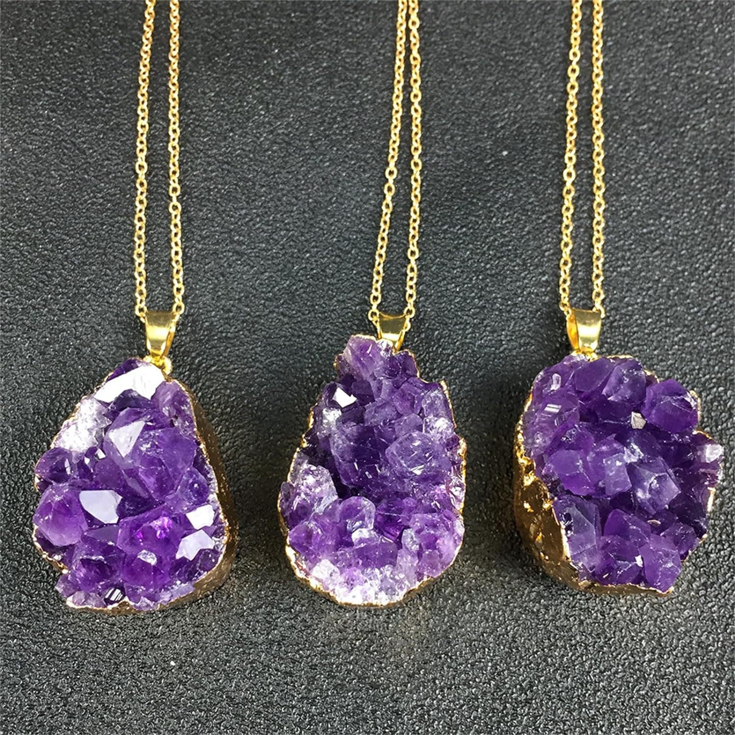 Wholesale Natural Amethyst Rough Stone Pendant