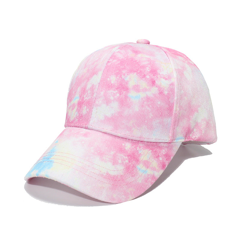 Wholesale Hip Hop Visor Tie Dye Polyester Baseball Cap
