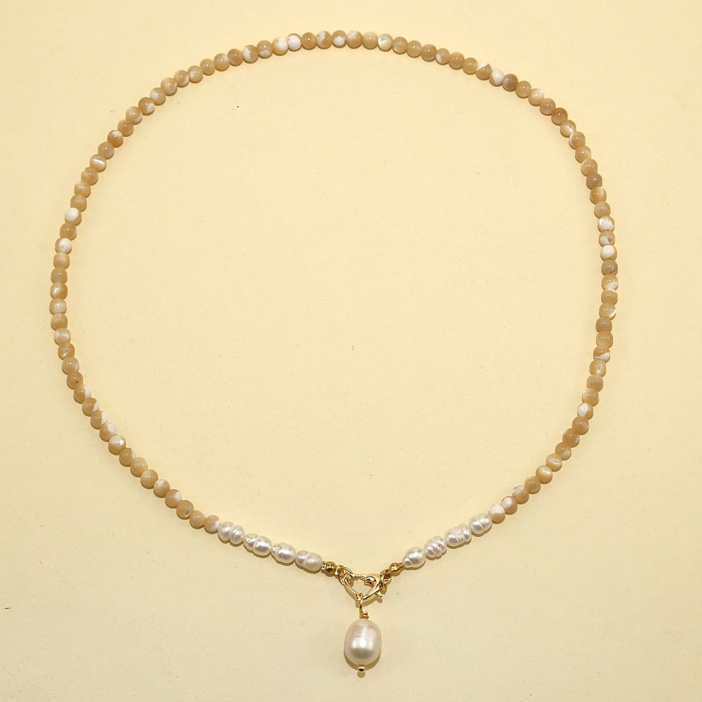 Wholesale Natural Stone Freshwater Pearl Necklace
