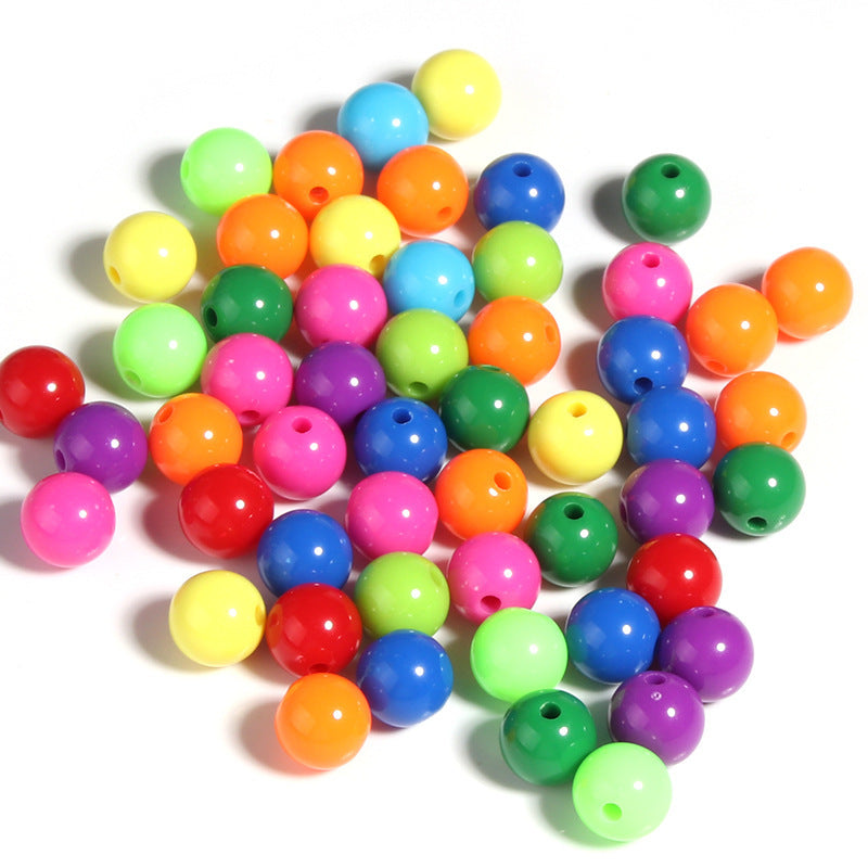 Wholesale 100 Pcs/pack Valentine's Day Candy Colored Acrylic Beads