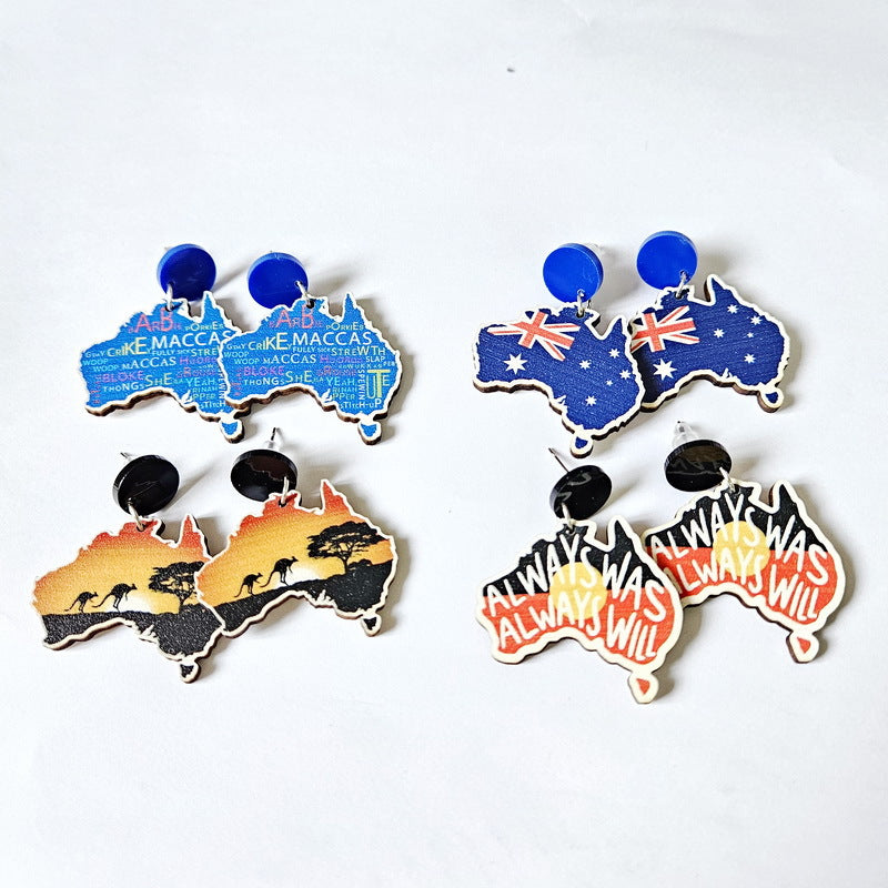 Pendientes de madera del sol al por mayor canalización del sol