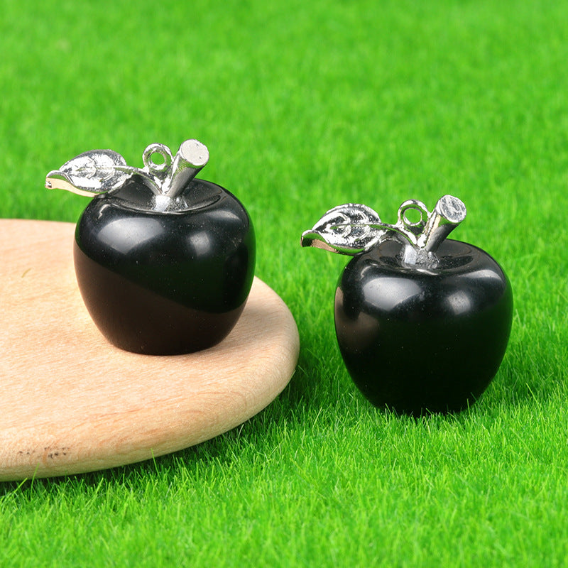 Wholesale Natural Crystal Small Apple Decorative Pendant