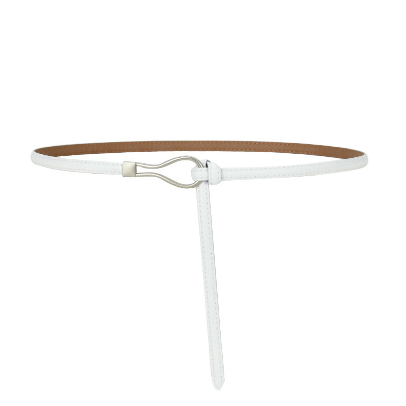 Wholesale Non-porous Genuine Leather Thin Versatile Belt