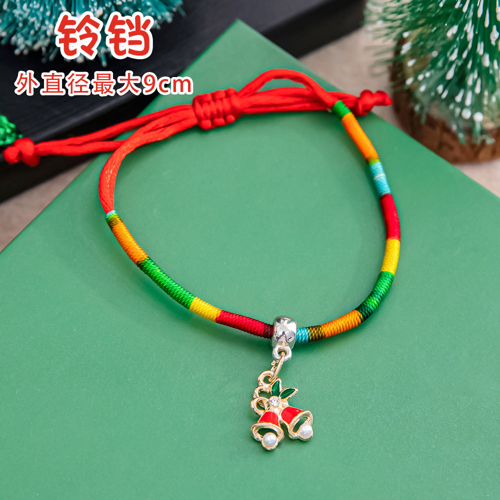 Wholesale Christmas colorful bracelet Christmas braided bracelet
