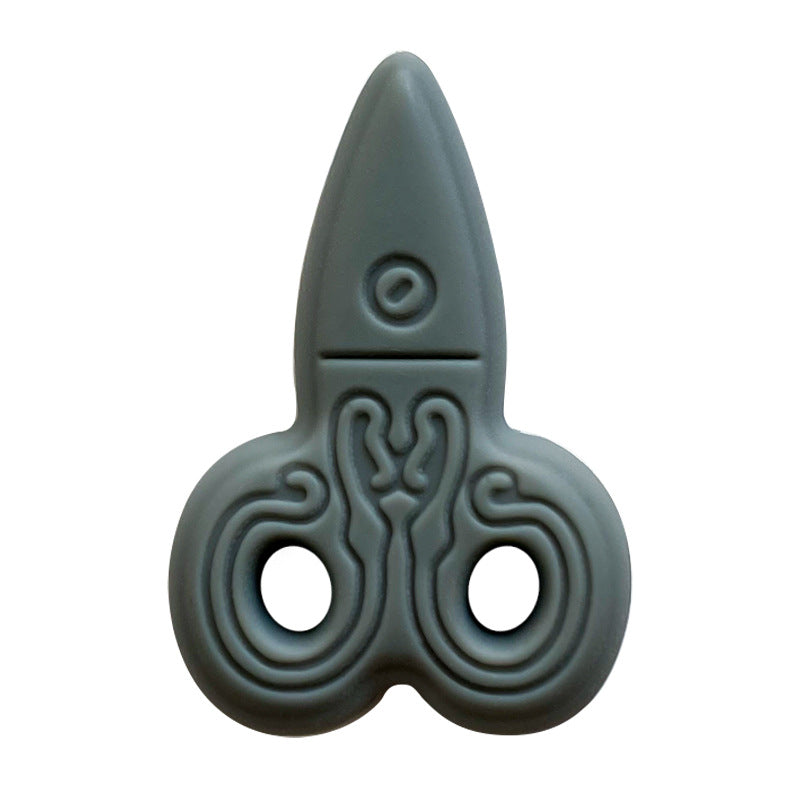 Wholesale 10PCS Creative Scissors DIY Silicone Beads