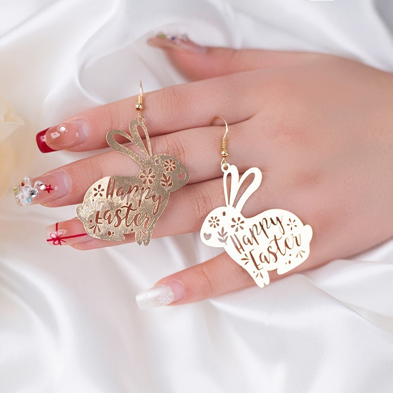 Wholesale  Easter Egg Rabbit Earrings