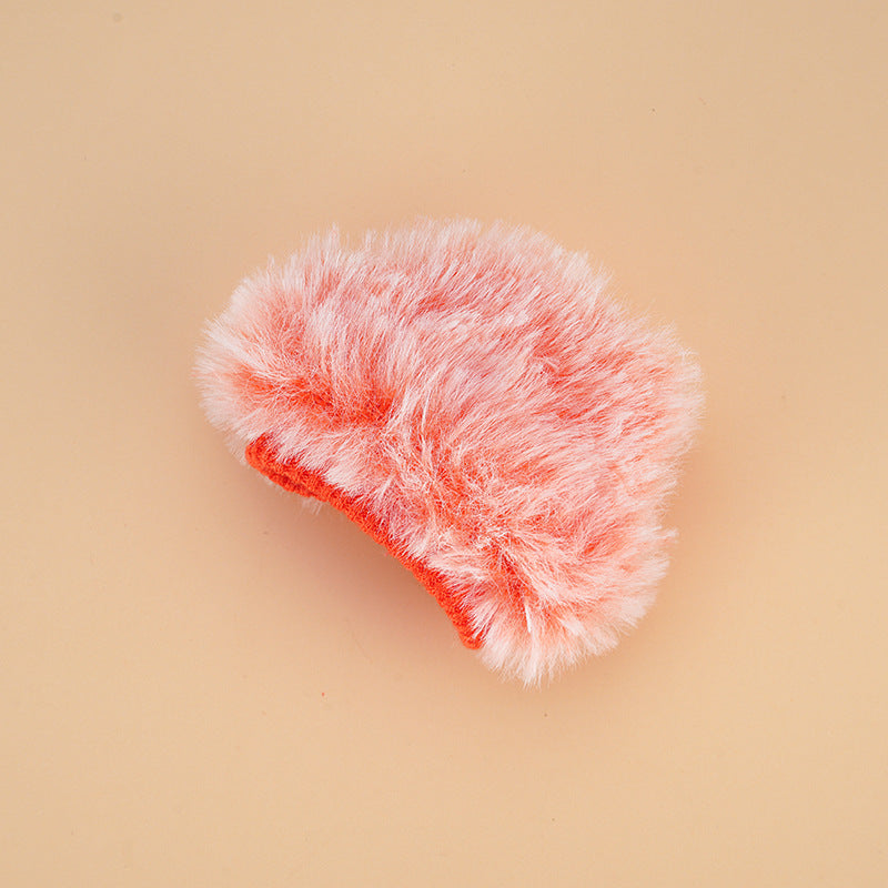 Wholesale Fashionable Plush Hat with Tag for 6-Inch Doll Casual Versatile Doll Clothes Suitable for Teenage Boys And Girls