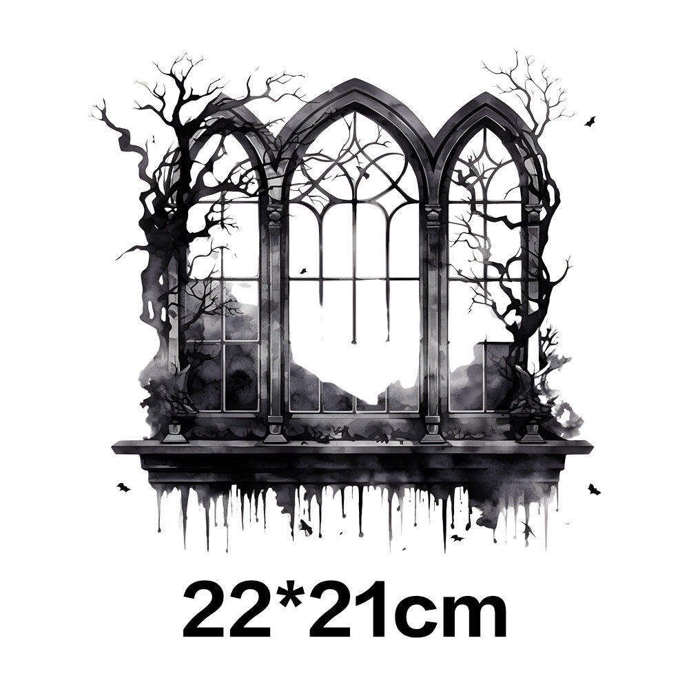 Wholesale 10pcs Halloween Black and White Horror Series UV DTF Ready to Press Transfers Wraps