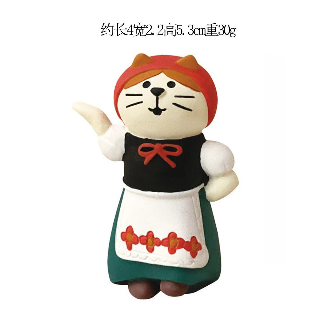 Wholesale Japanese ZAKKA Cat Resin Figurine  King Pumpkin Home Decor