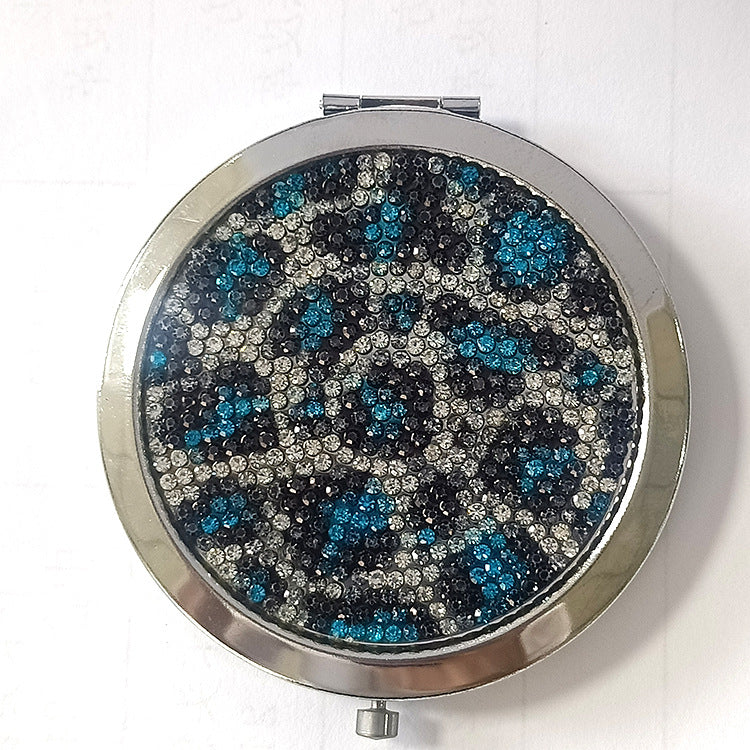 Wholesale Folding Pearl Diamond Makeup Aluminum Mirror