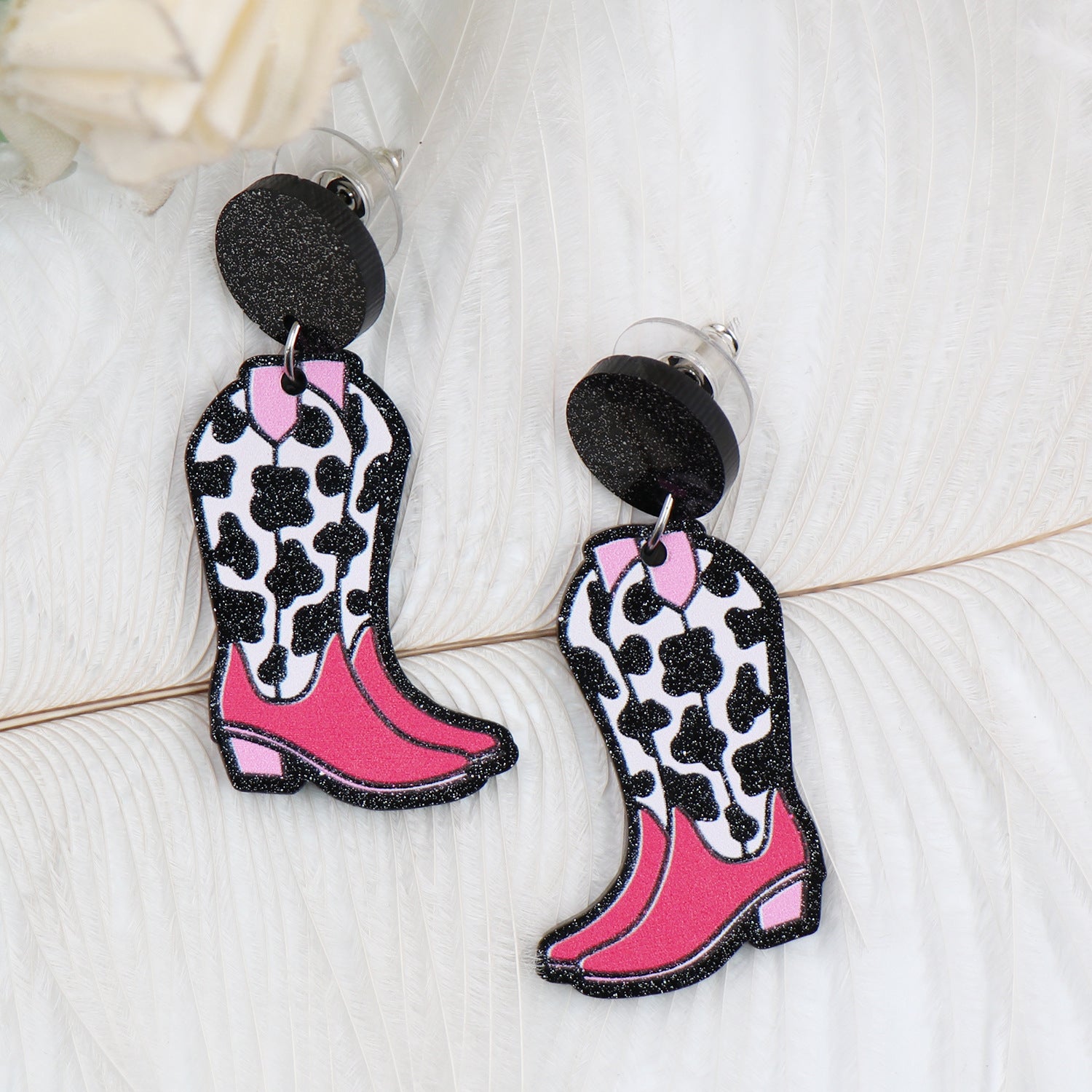 Wholesale aztec western Acrylic Laser Cut Statement Boho Earrings