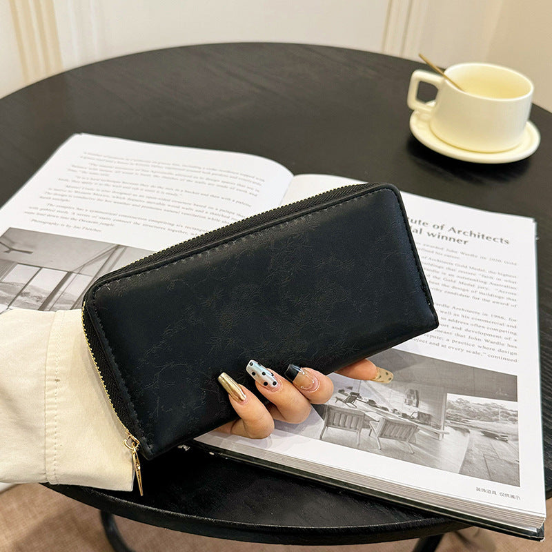 Wholesale Long Shiny Zipper Women's Wallet