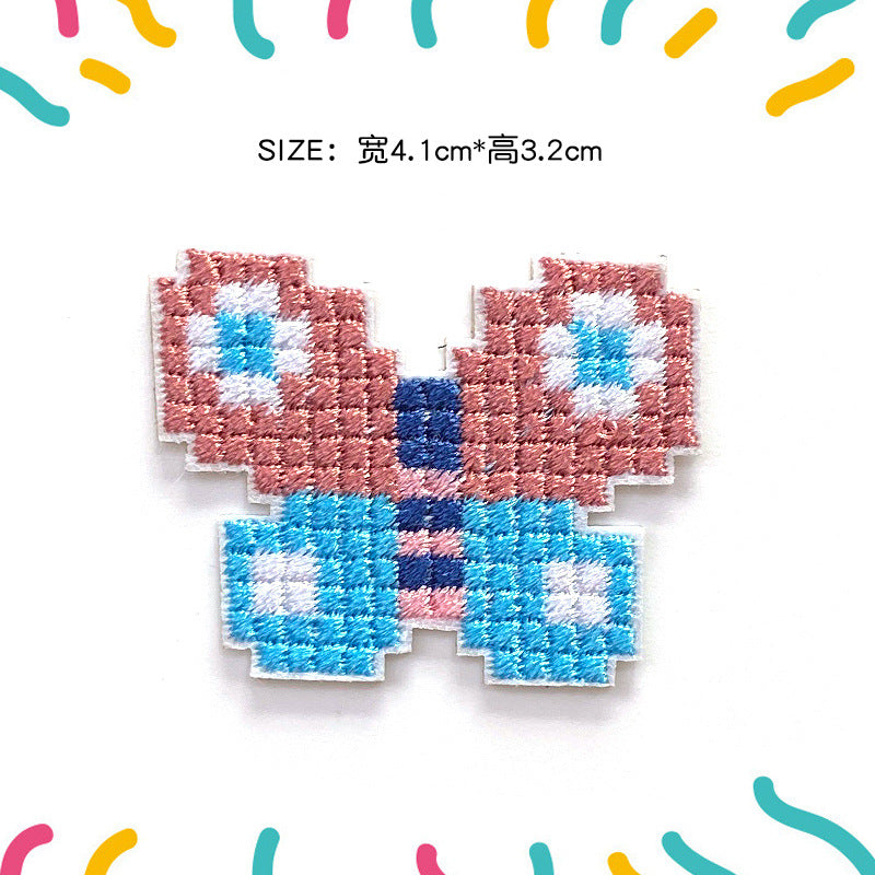 Wholesale Cartoon character embroidered patch frog cross  cloth patch