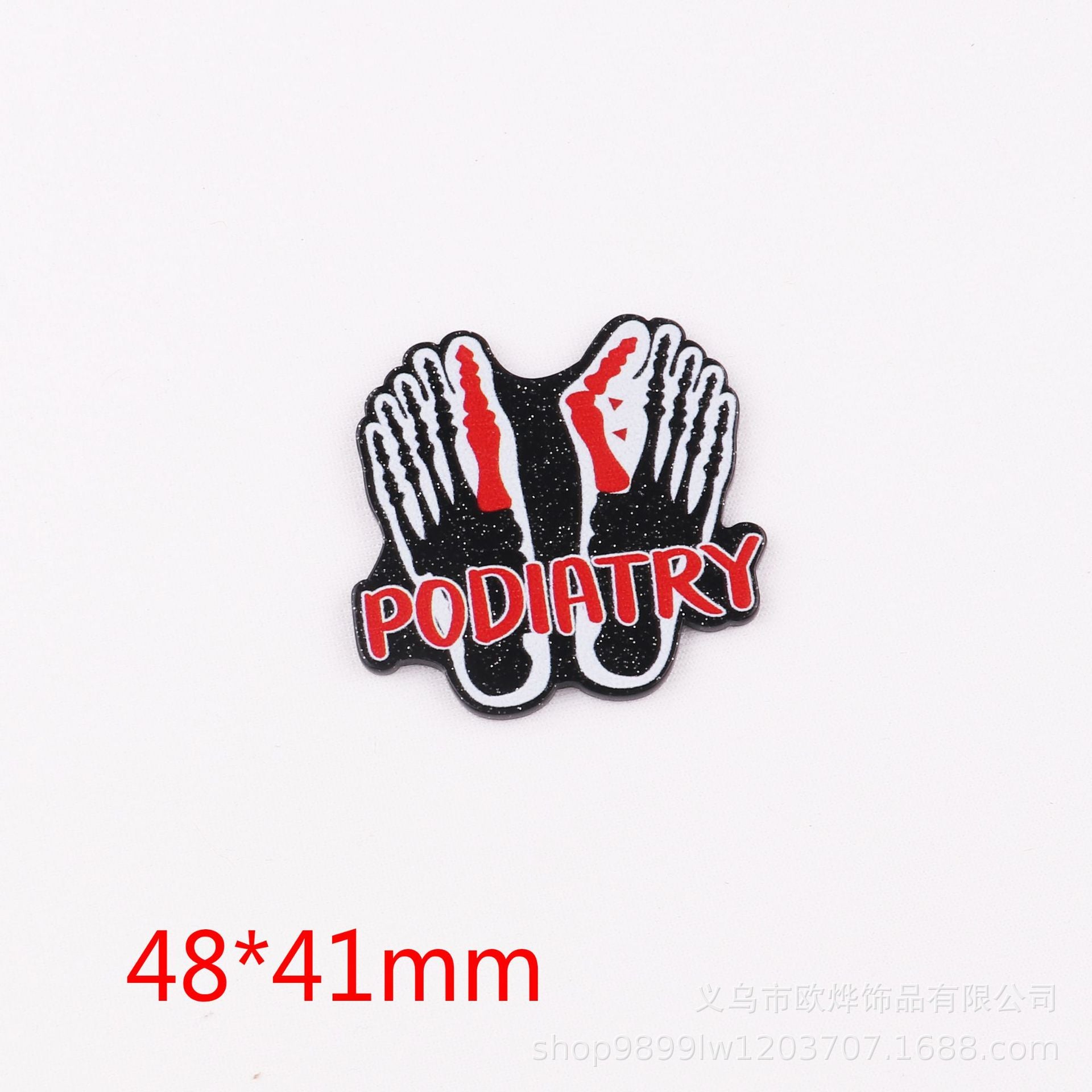 Wholesale 10PCS FlatBack Acrylic Pin Cute DIY Patch Accessories