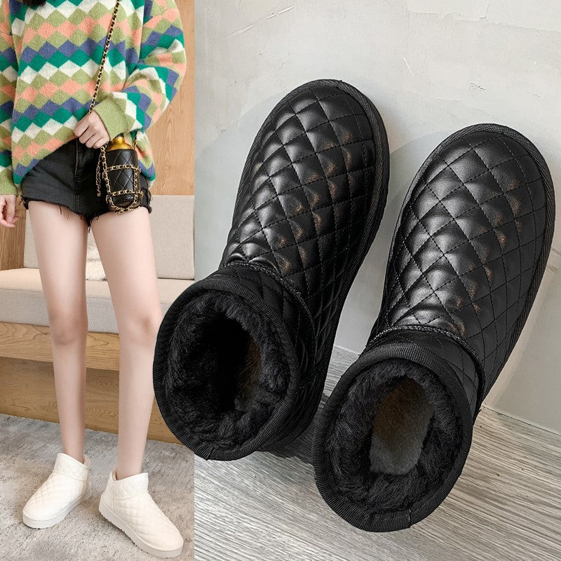 Wholesale Winter Non-slip Flat-soled Plus Velvet Thickened Warm Snow Boots