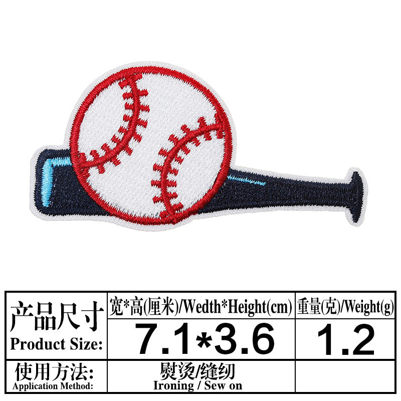 Wholesale Cartoon Baseball Football Embroidery DIY Patches