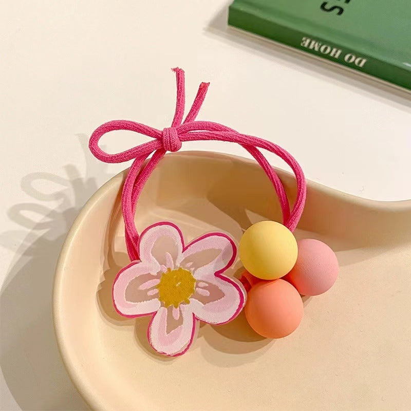 Wholesale Children' s high elastic cute rubber band hair tie
