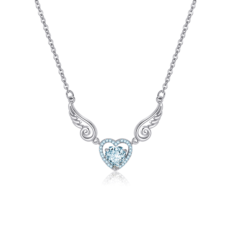 Wholesale Valentine's Day Love Zircon Copper Necklace Bracelet Set