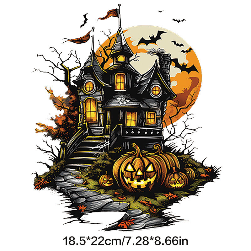 Wholesale Pumpkin Skull Terrifying Halloween UV DTF Ready to Press Transfers Wraps