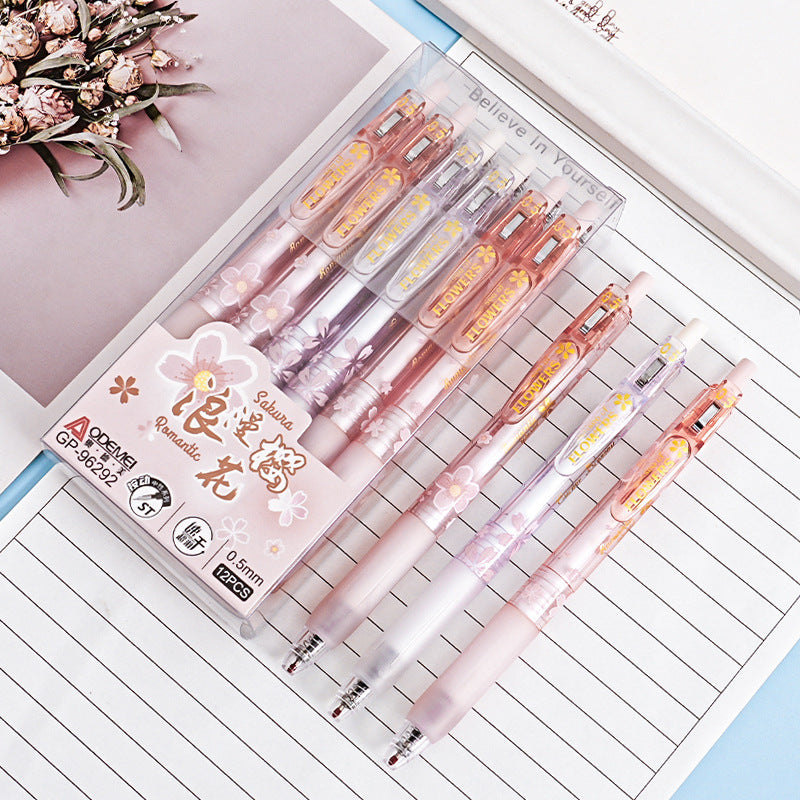 Wholesale 12pcs/pack creative stationery student press gel pen