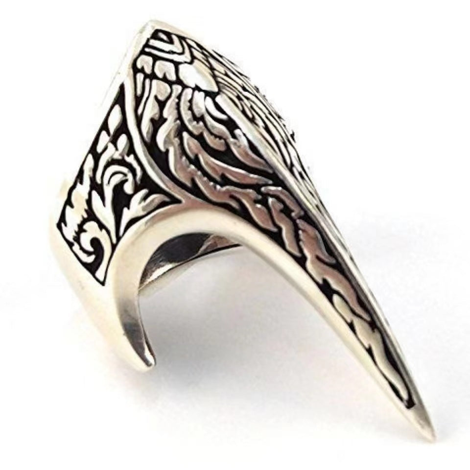 Wholesale New Gothic Skull Eagle Beak Opening Alloy Men Ring