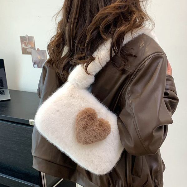 Wholesale Autumn and Winter Plush Bag Single Shoulder Fur Bag