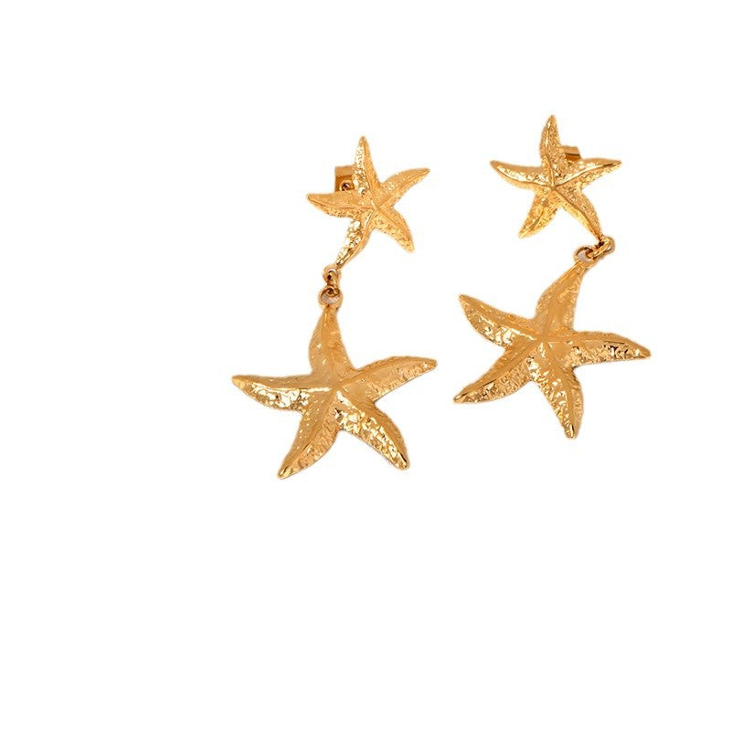 Wholesale wholesale personality fashion new marine series earrings Joker starfish earrings
