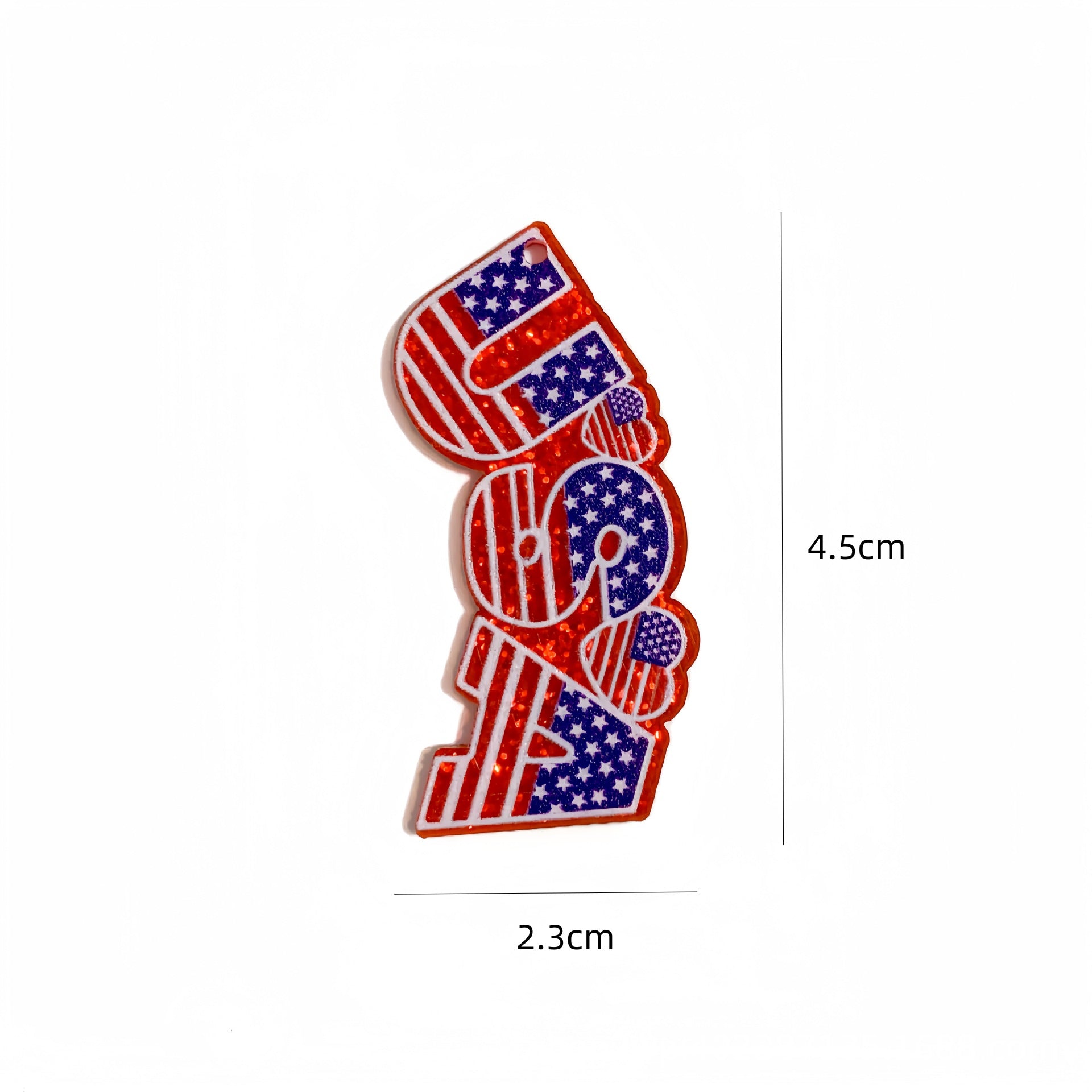 Wholesale 10pcs Independence Day Acrylic Earrings DIY Earring Accessories