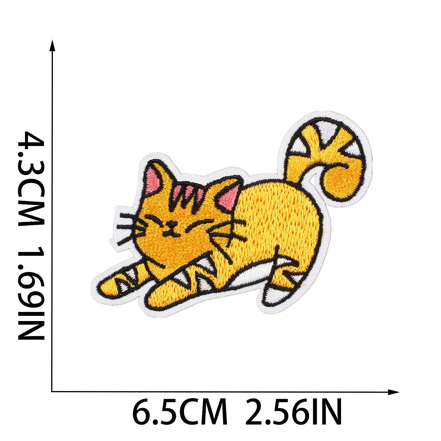 Wholesale Polyester Iron On Embroidery Patch Cat Party Cartoon Kitten Decorative Accent For Clothing Everyday Use