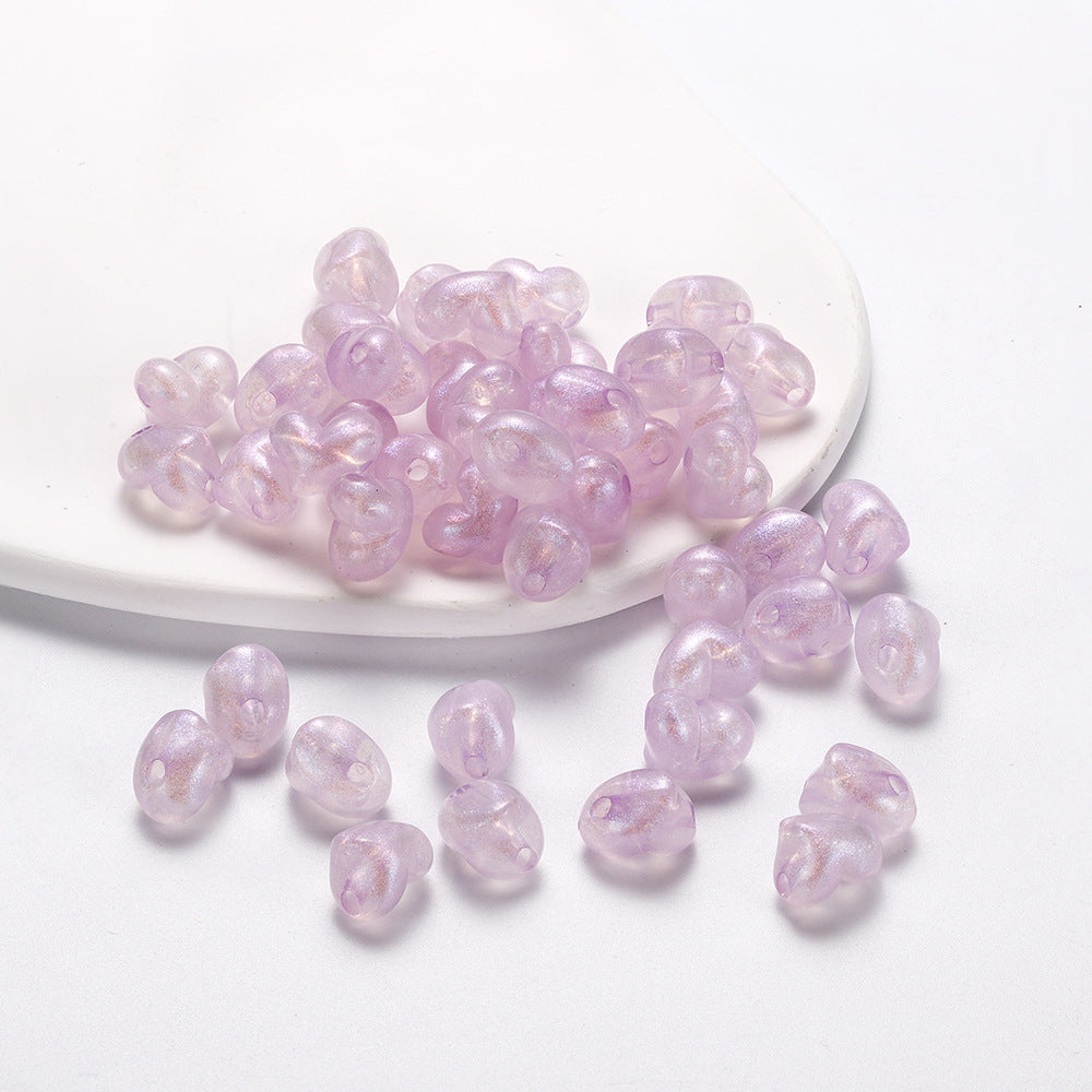 Wholesale 30pcs/pack Acrylic Colorful Mermaid Pearly Love Beads