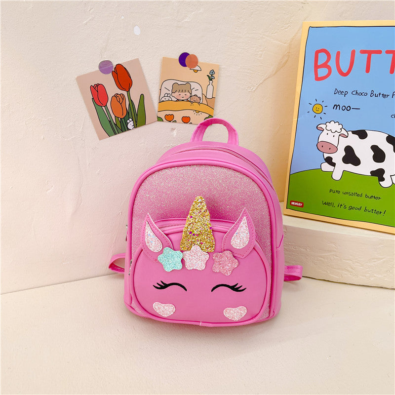 Wholesale PU Kids Unicorn Backpack