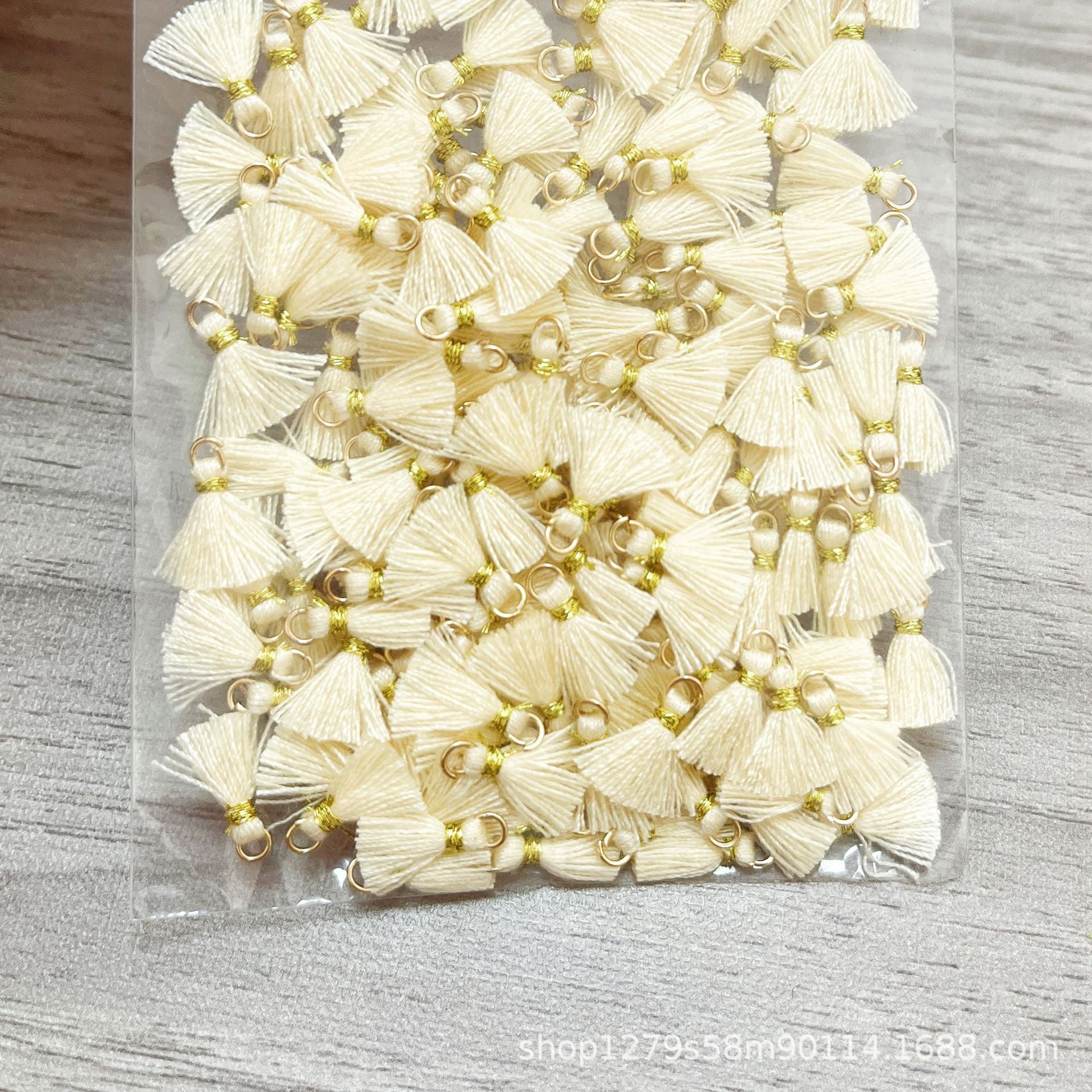 Wholesale 100PCS Mini Cotton Tassel  Earrings Hair Accessories Bracelet