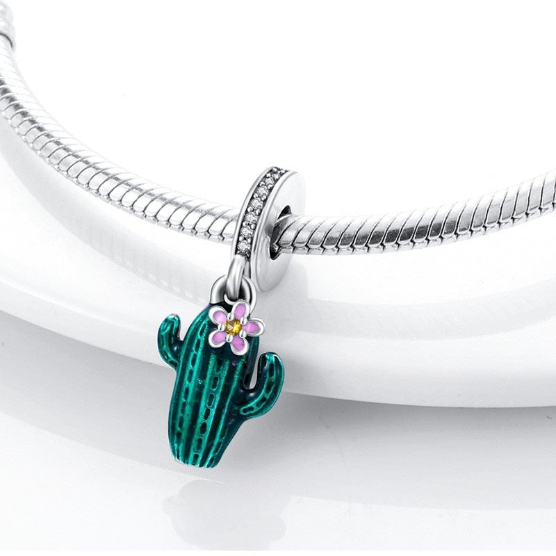 Wholesale r Cactus Pendant Copper Charms