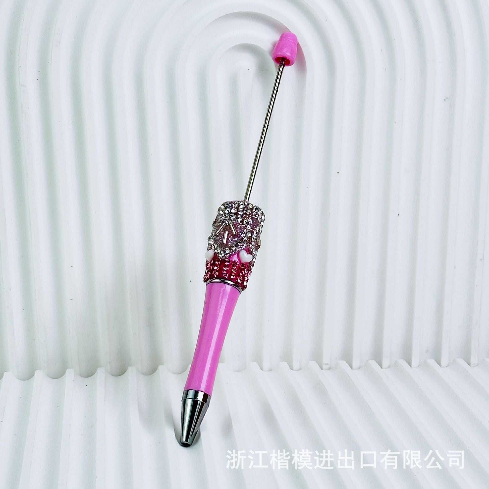 Wholesale crystal gravel diy beadable pen