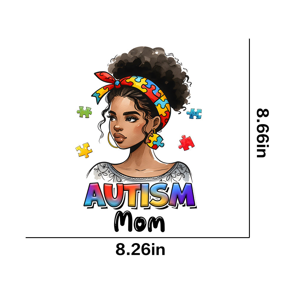 Wholesale Autism Pattern Series UV DTF Ready to Press Transfers Wrap