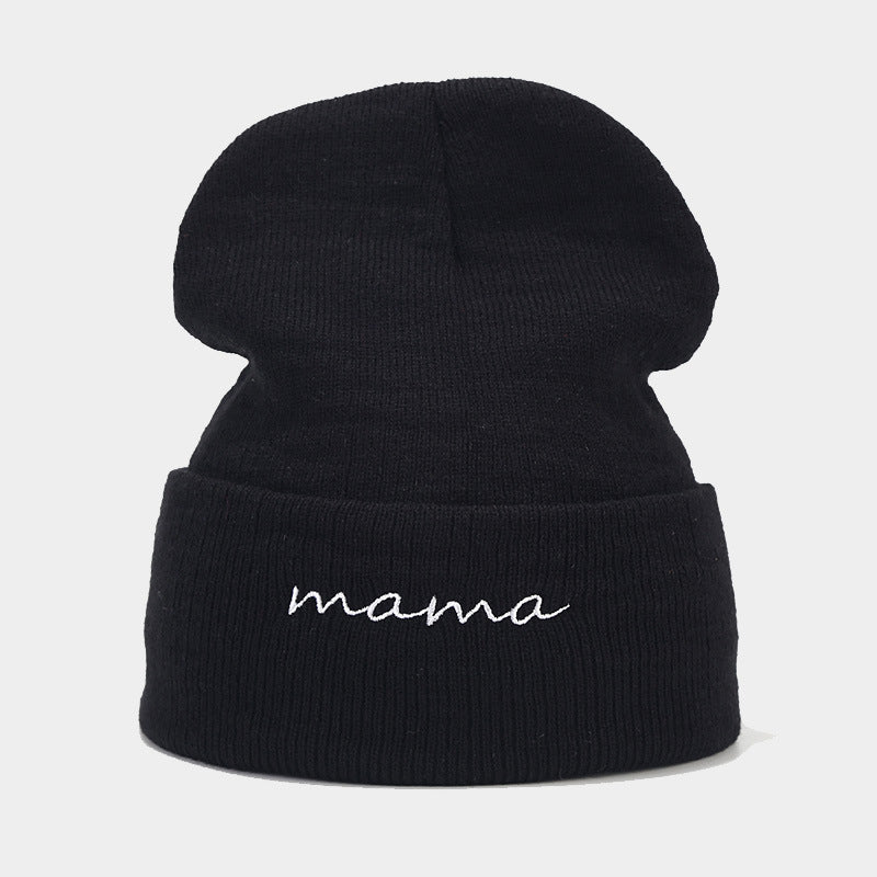 Wholesale 2023 Autumn and Winter New Mom and Dad Couple Letters Embroidery Knitted Hat Woolen Hat