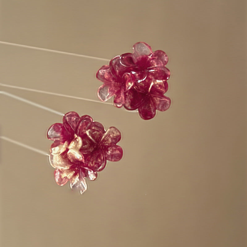 Wholesale New Chinese Style Lotus Fan Butterfly Pearl Tassel Temperament Fashion Niche High-end Earrings