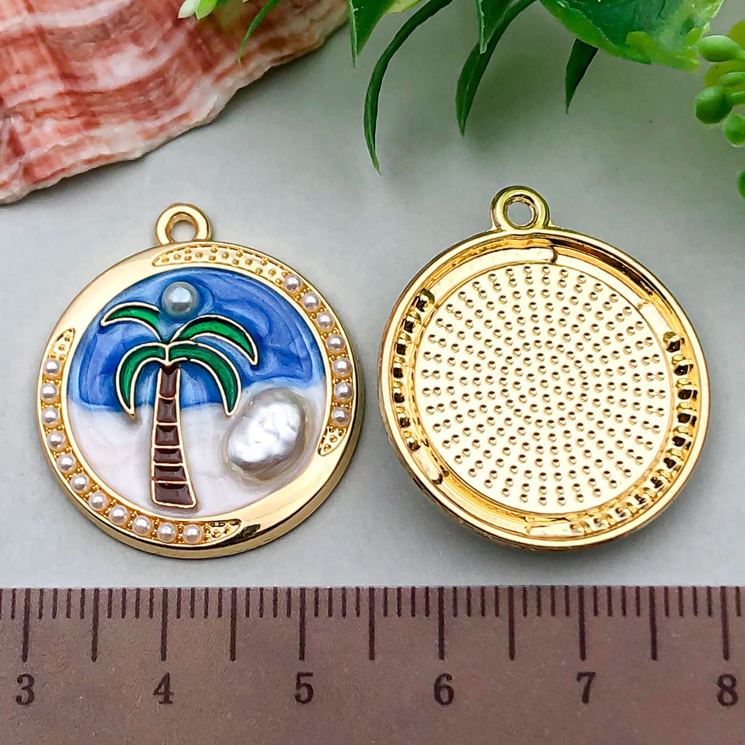 Wholesale Oil Painting Ocean Starfish Alloy Oil Dropping DIY Jewelry Accessories French Retro Light Luxury Enamel Earrings Necklace Pendant