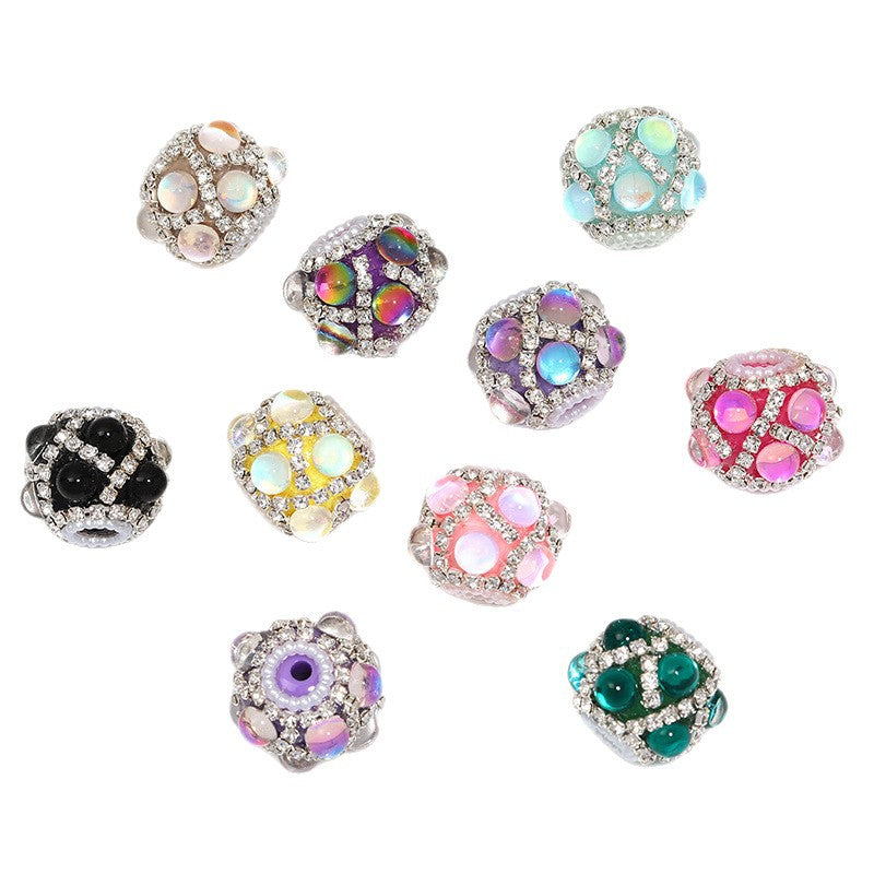 Wholesale 10pcs   Cat' s Eye Beads Acrylic Beads