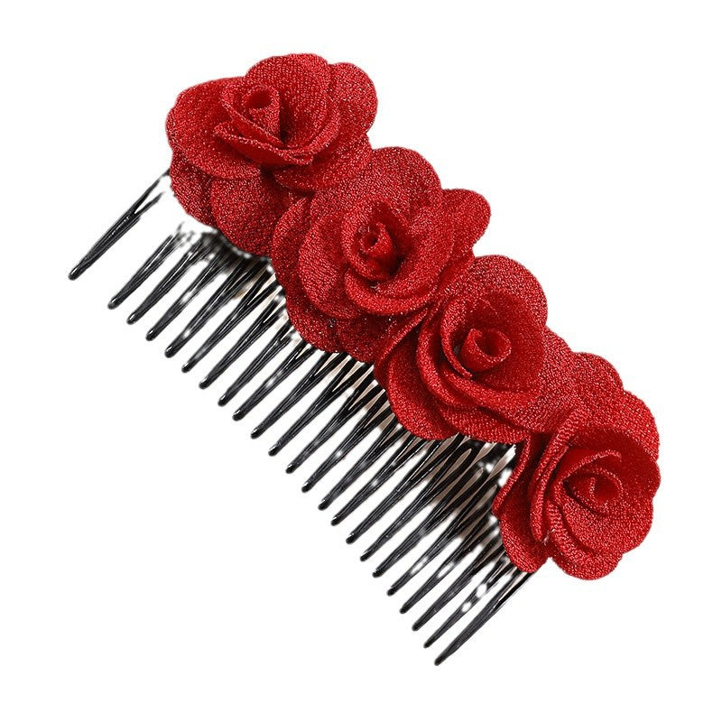 Wholesale red New Year festive hair accessories Bride headdress accessories Valentine's Day hair accessories Head Clip